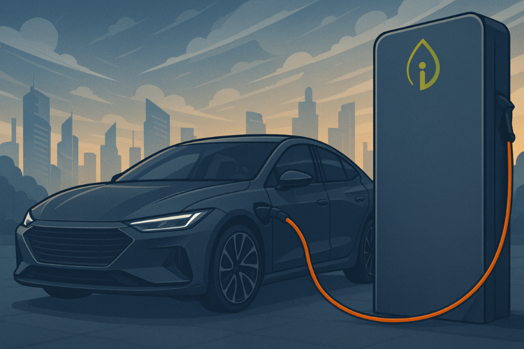 EV Charger with I-NERGY Logo